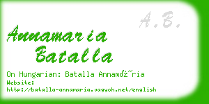 annamaria batalla business card